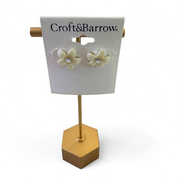 Croft & Barrow Flower Post Earrings - Picture 2 of 4